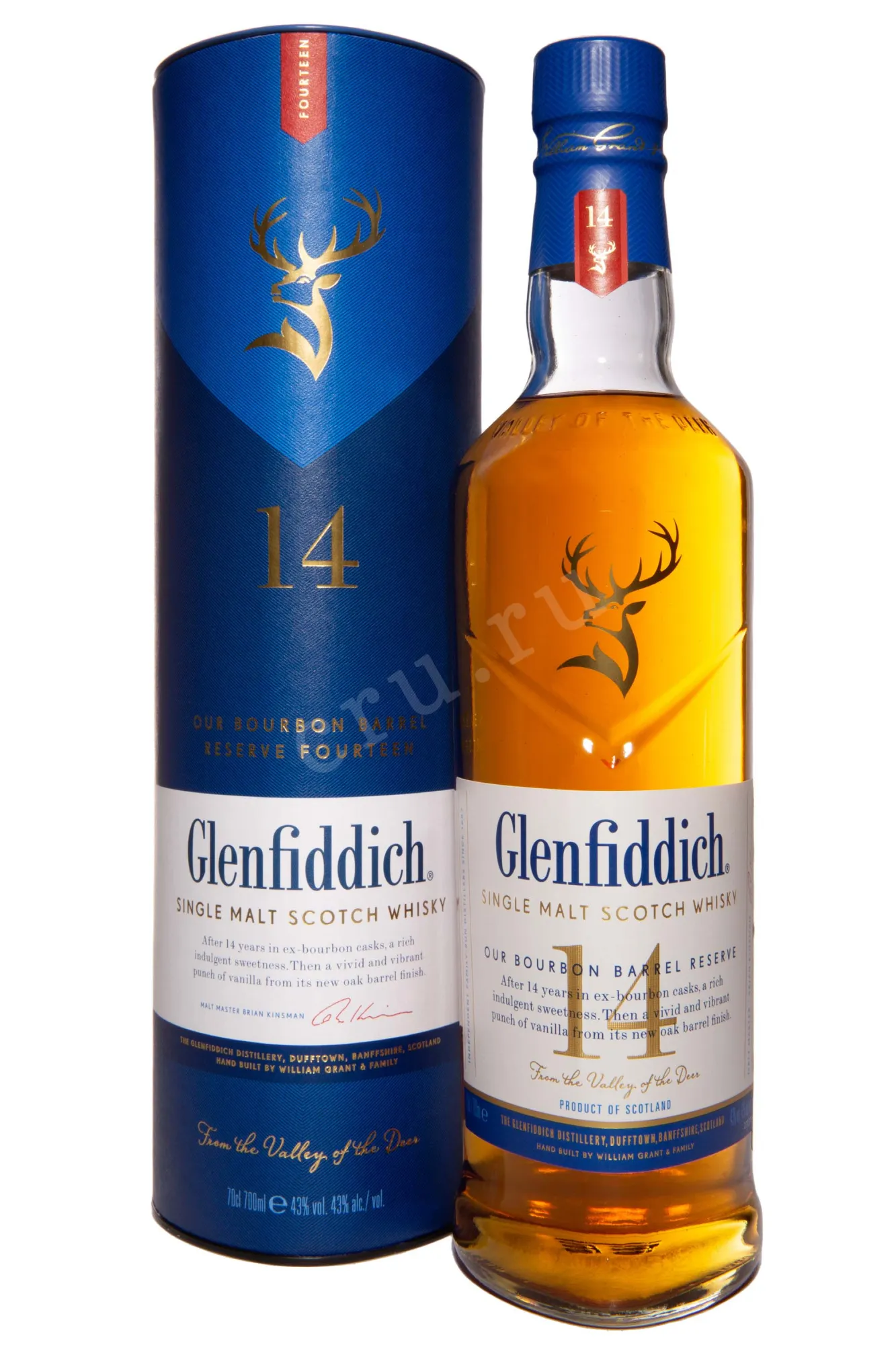 Glenfiddich Single Malt 14 Years in tube 0.7 л купить