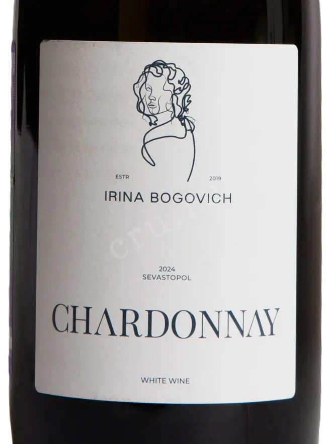 Этикетка Bogovich Chardonnay White Dry 2022 0.375 л