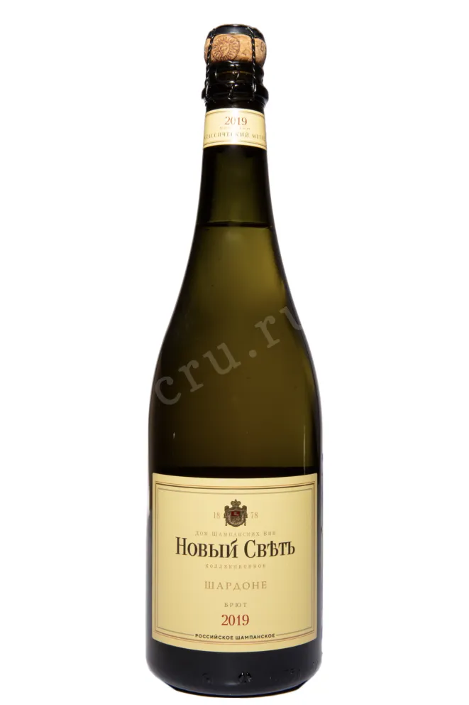 Игристое вино Новый Свет Шардоне Коллекционное Брют 2019 0.75 л