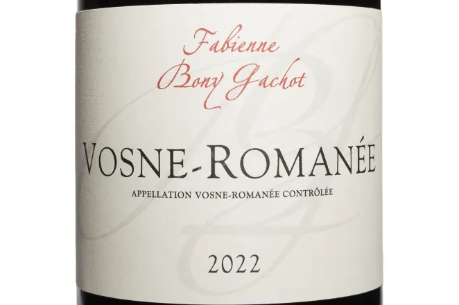 Этикетка Domaine Bony Gachot Vosne-Romanee AOC 2022 0.75 л