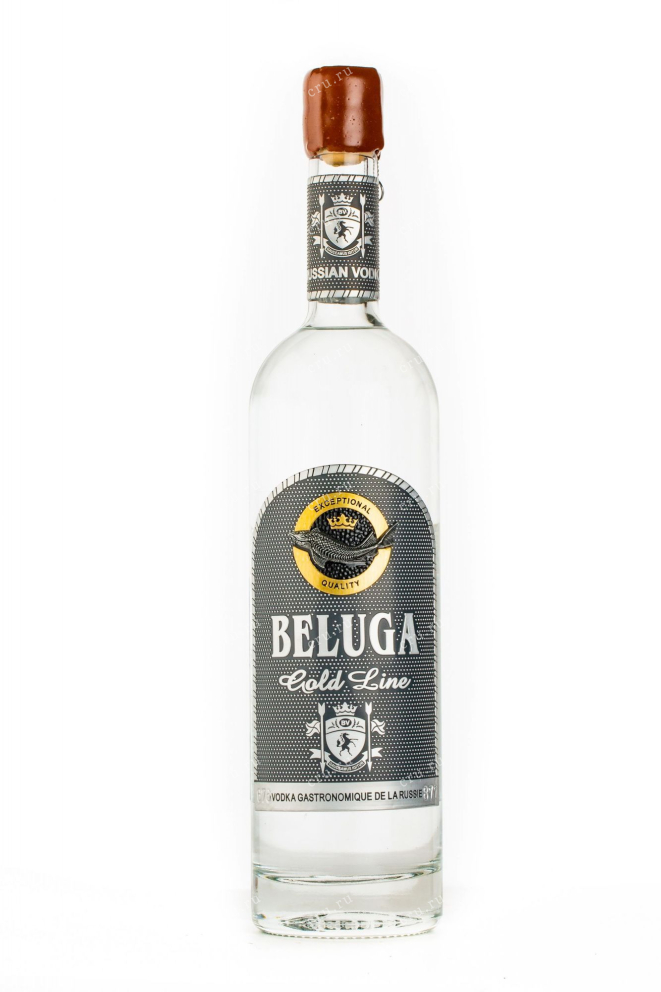 Бутылка водки Beluga Gold Line leather box 0.75