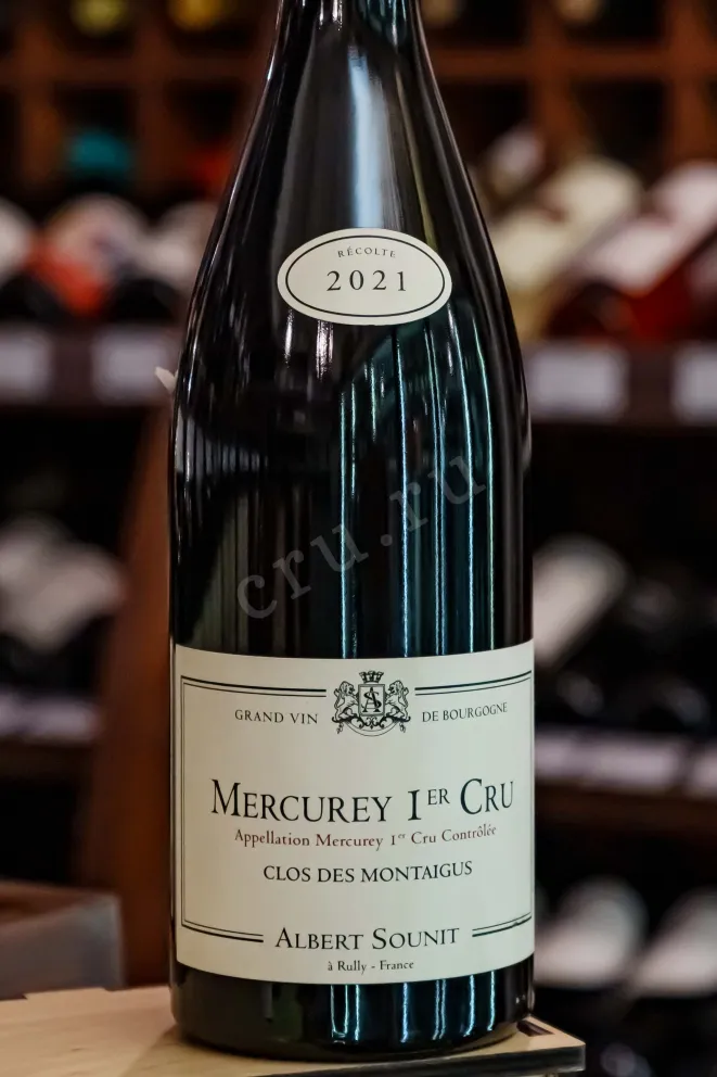 В магазине Крю Профи Albert Sounit Mercurey 1-er Cru Clos Des Montaigus 2021 0.75 л