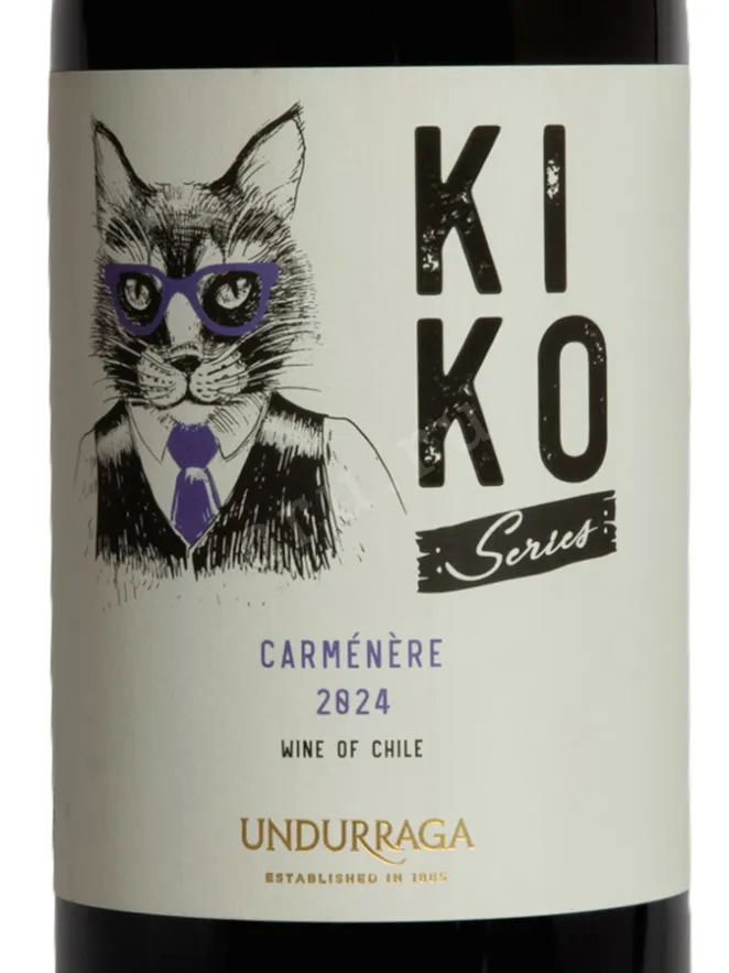 Этикетка Undurraga Kiko Carmenere DO 2024 0.75 л