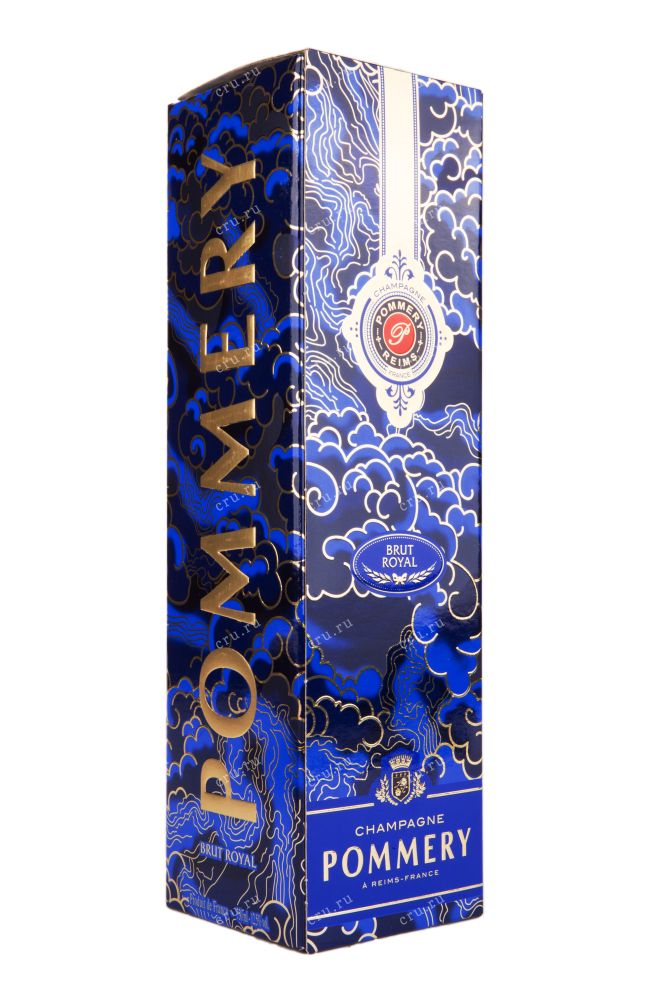 Подарочная коробка игристого вина Pommery Brut Royal gift box 0.75 л