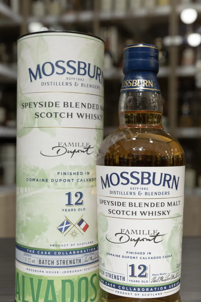 В магазине Крю Профи Mossburn Calvados Dupont Cask Finish 12 Years Old in tube 0.7 л