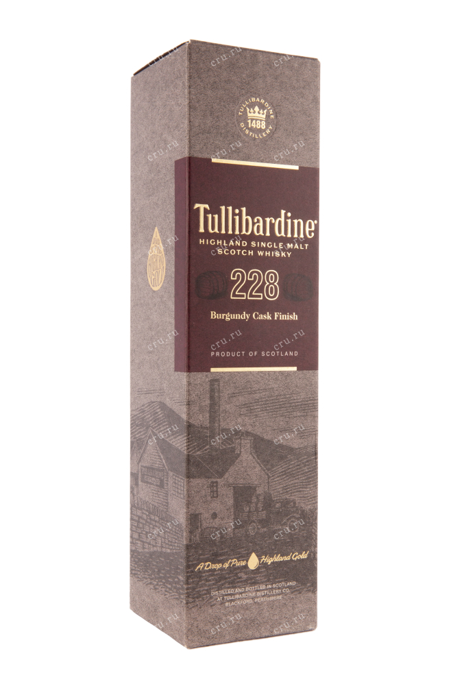 Подарочная коробка виски Туллибардин 228 0.7