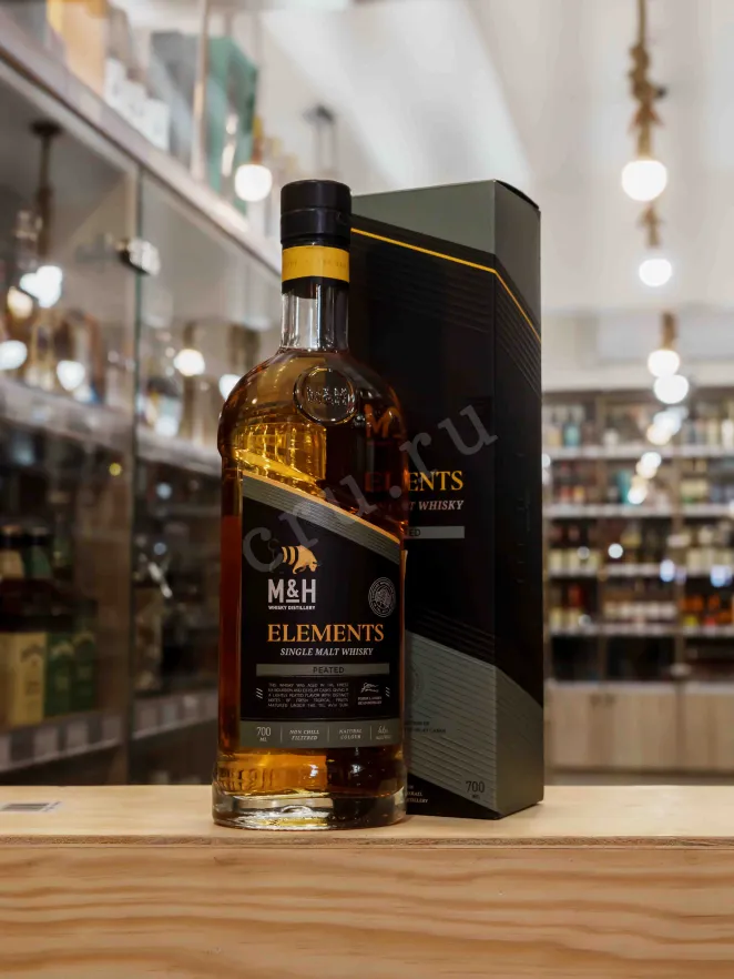 В магазине Крю Профи M&H Elements Peated 0.7 л