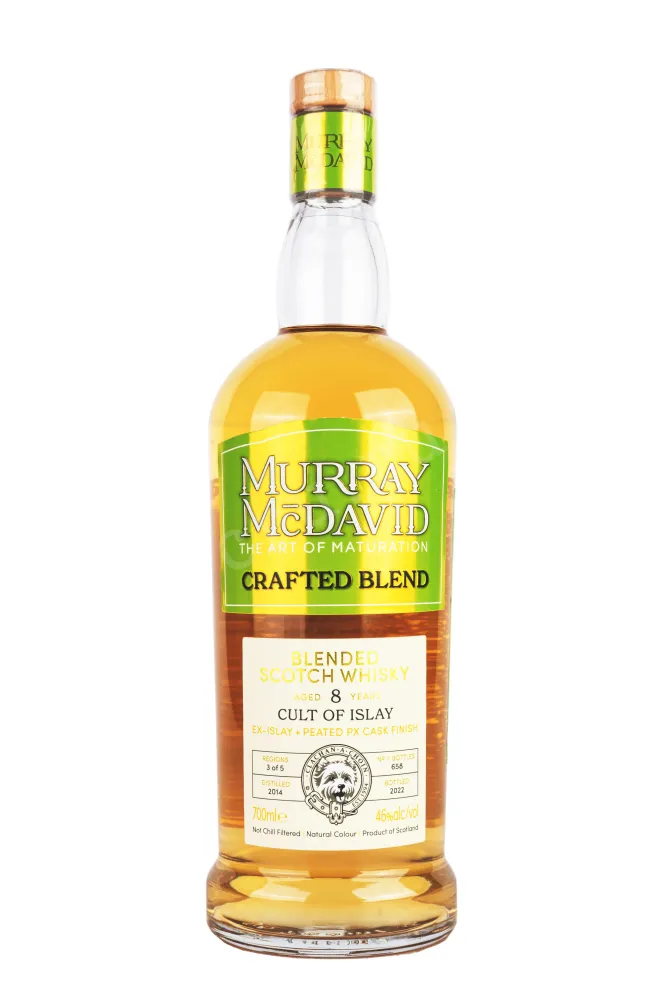 Бутылка Murray McDavid Crafted Blend Cult of Islay 8 Years Old gift box 0.7 л