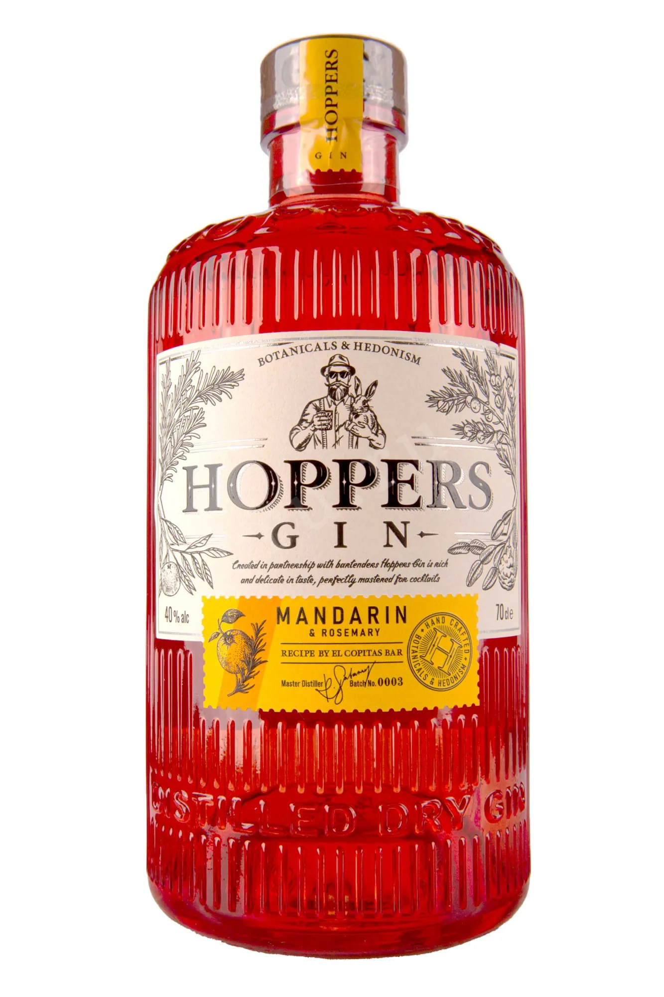 Фото — Джин Hoppers Mandarin & Rosemary  0.7 л