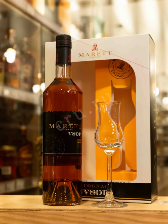 В магазине Крю Профи Marett VSOP gift box with one glasses 0.7 л
