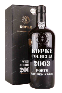 Портвейн Kopke Colheita White Porto in giftbox 2003 0.75 л