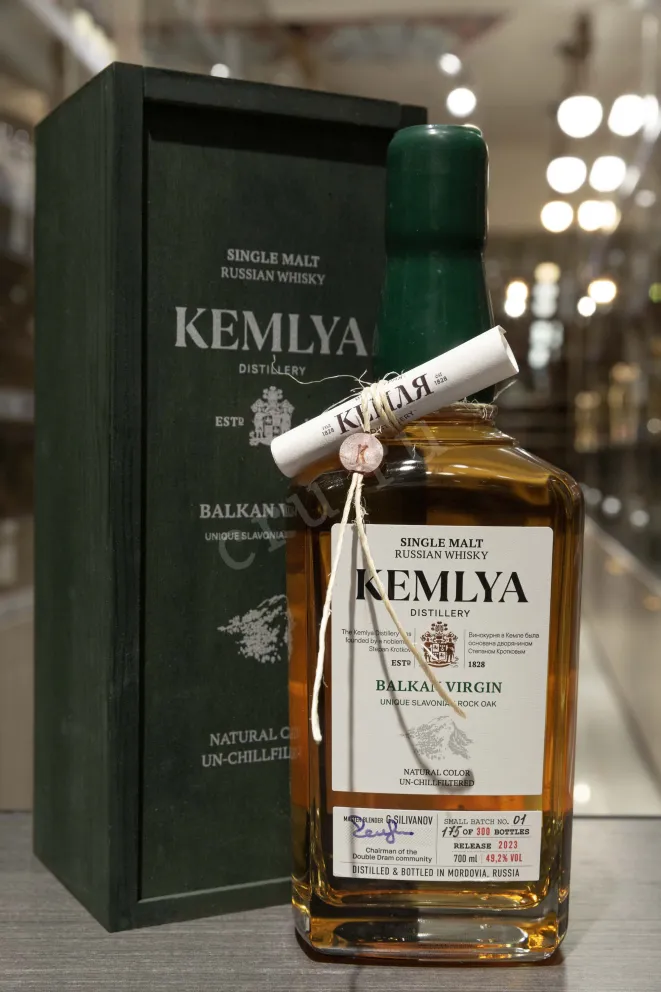 В магазине Крю Профи Kemlya Balkan Virgin wooden box 0.7 л