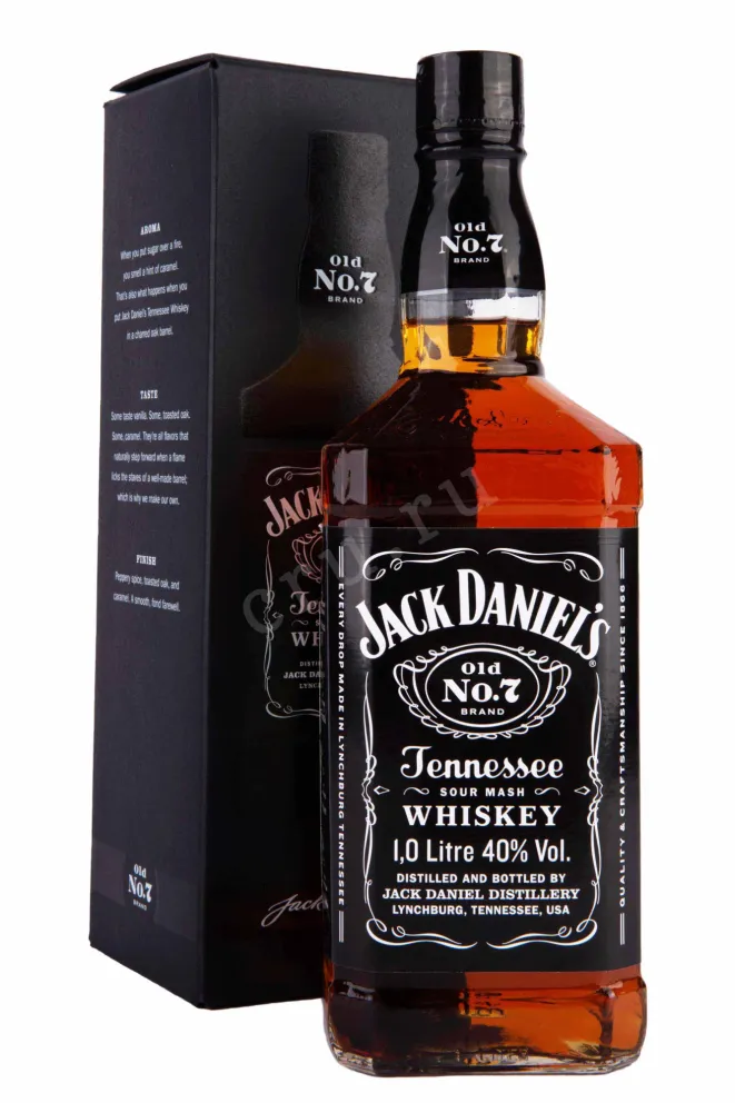 Виски Jack Daniels Tennessee in gift box  1 л