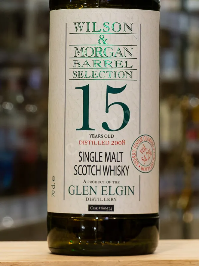 В магазине Крю Профи Wilson & Morgan Barrel Selection Glen Elgin Sherry Finish Oloroso 15 Years Old in gift box 0.7 л