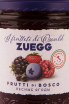 Этикетка Zuegg Frutti Di Bosco 0.32 л