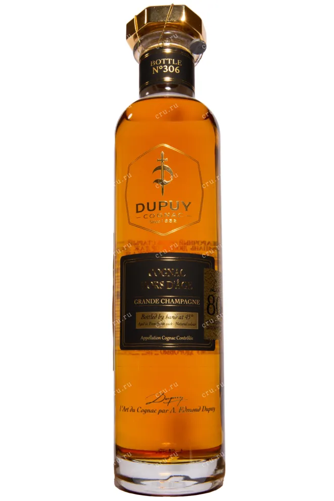 Бутылка Dupuy Lot 80 Hors d'Age Grand Champagne AOC in gift box 1980 0.7 л