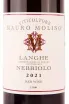 Этикетка Mauro Molino Nebbiolo Langhe 2021 0.75 л