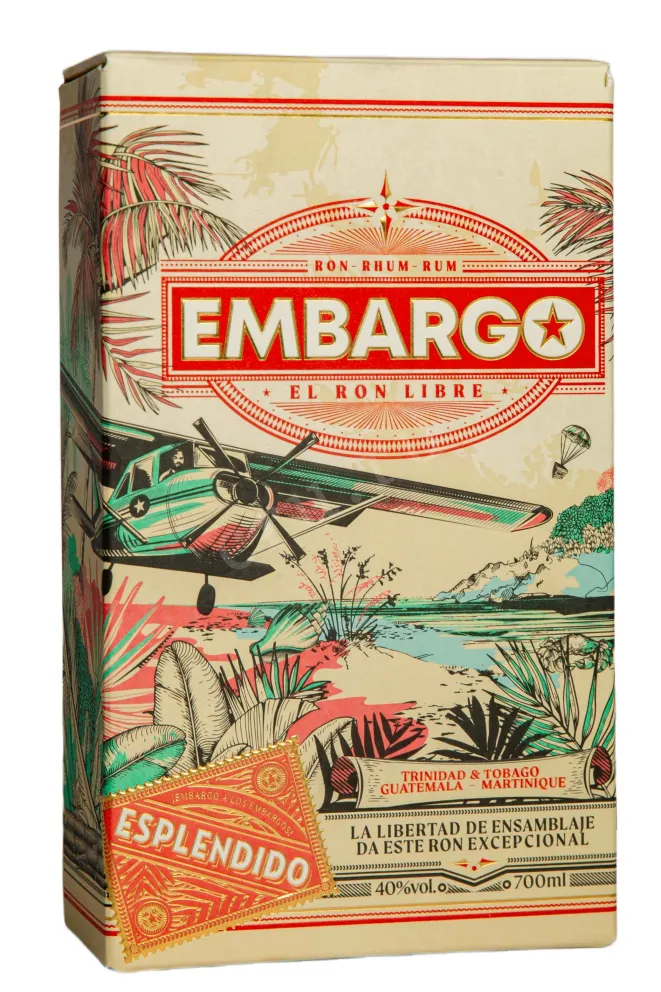 Подарочная коробка Embargo Anejo Esplendido gift box 0.7 л
