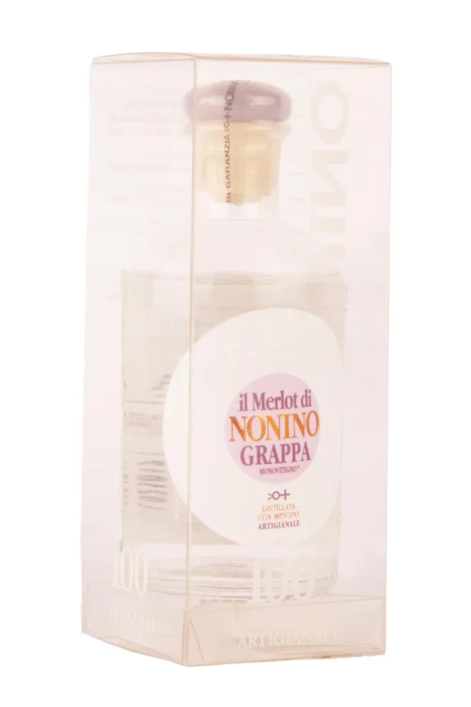 Подарочная коробка Il Merlot di Nonino Monovitigno in gift box 0.1 л