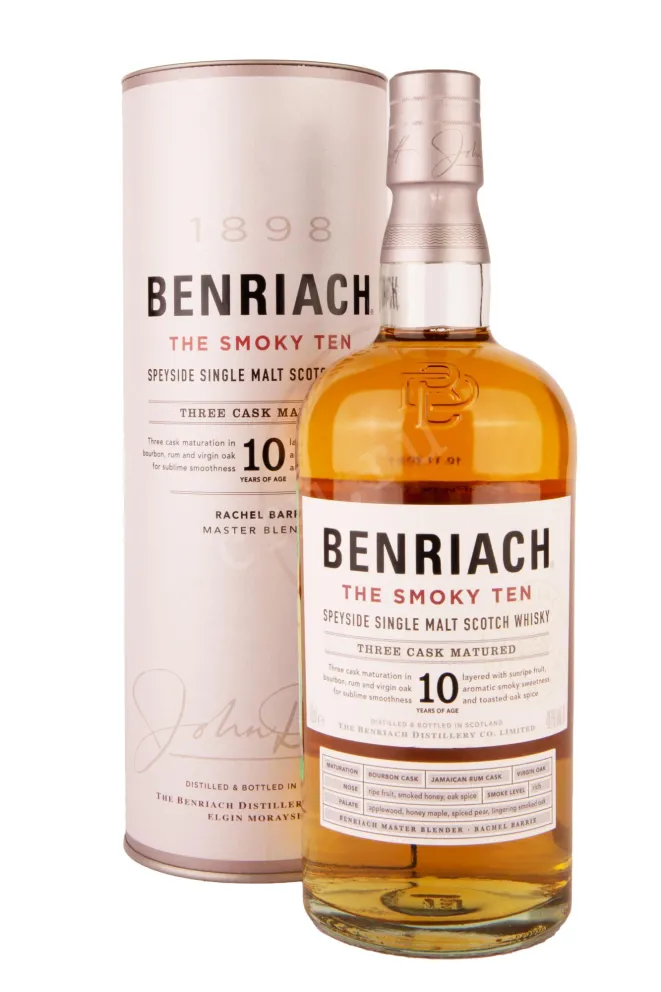 Виски Benriach Smoky Ten 10 years in tube  0.7 л