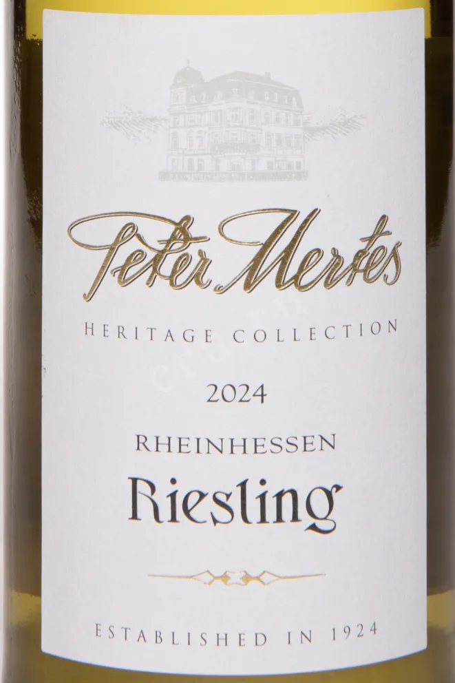 Этикетка Peter Mertes Riesling 2024 0.75 л
