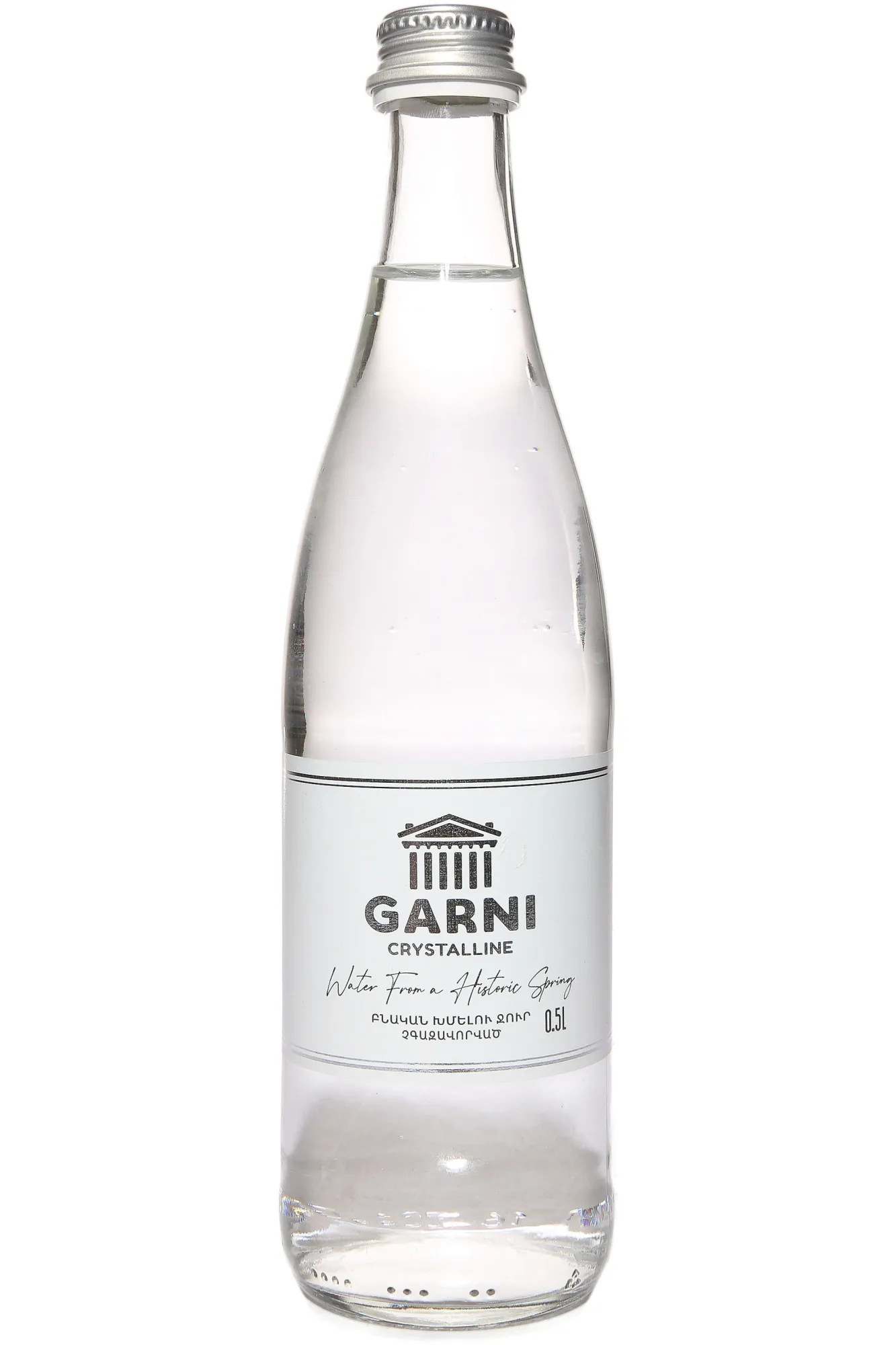 Фото — Вода Garni Crystalline still in glass bottle  0.5 л