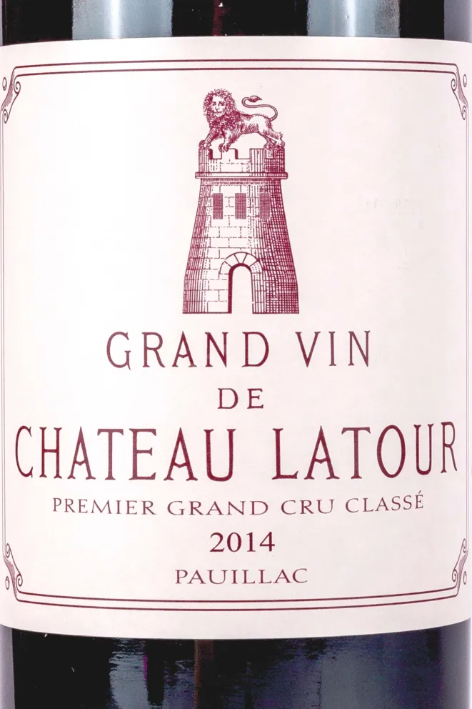 Этикетка Chateau Latour 1-er Grand Cru Classe Pauillac 2014 0.75 л