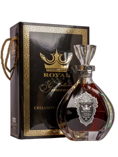 Коньяк Гиневан Роял Коллекшн Сильвер ХО 25 лет в подарочной упаковке  0.75 л