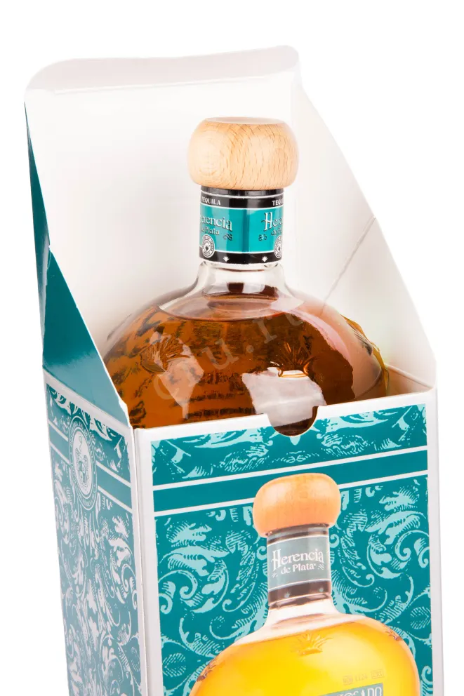 Текила Herencia de Plata Reposado with gift box  0.7 л