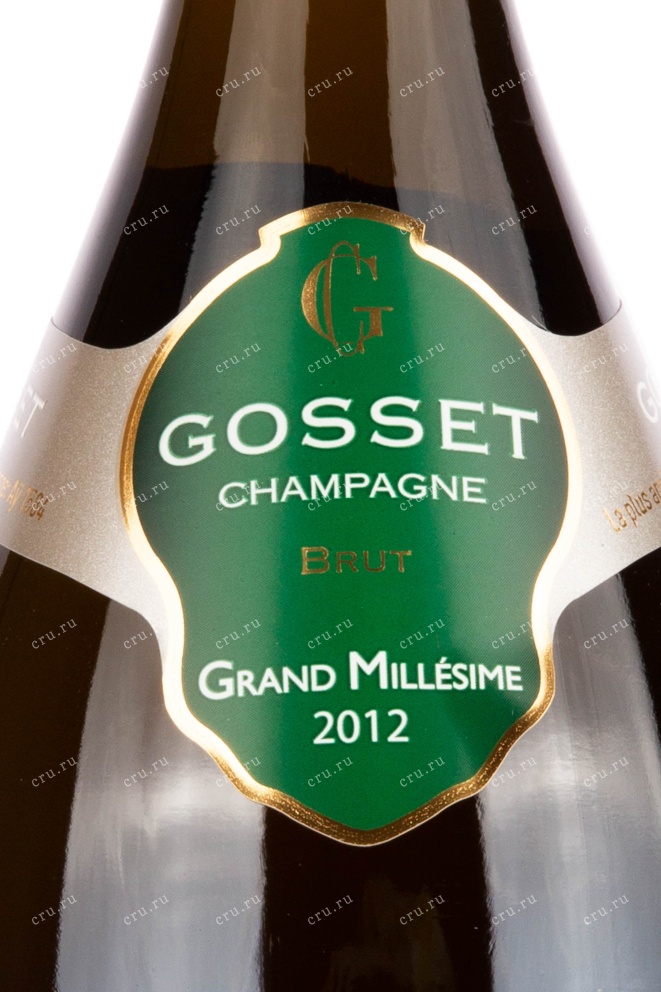 Этикетка игристого вина Gosset Brut Grand Millesime 2012 0.75 л