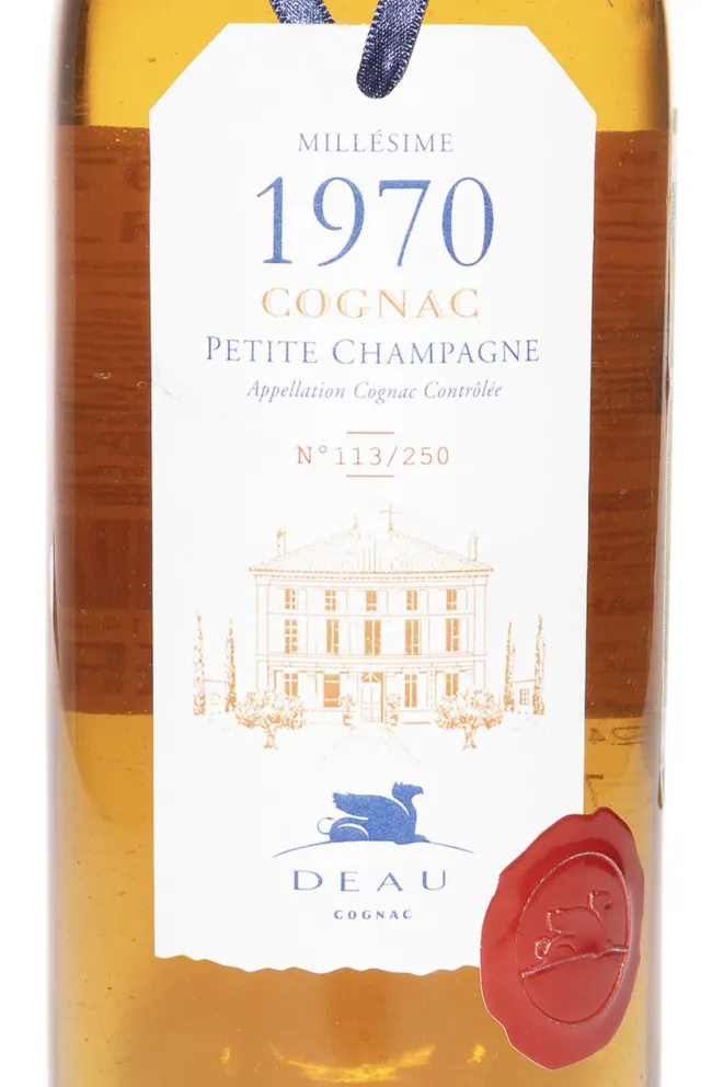Этикетка Deau 1970 0.7 л