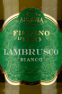 Этикетка Lambrusco Bianco Fiorino d'Oro Abbazia 2020 0.75 л