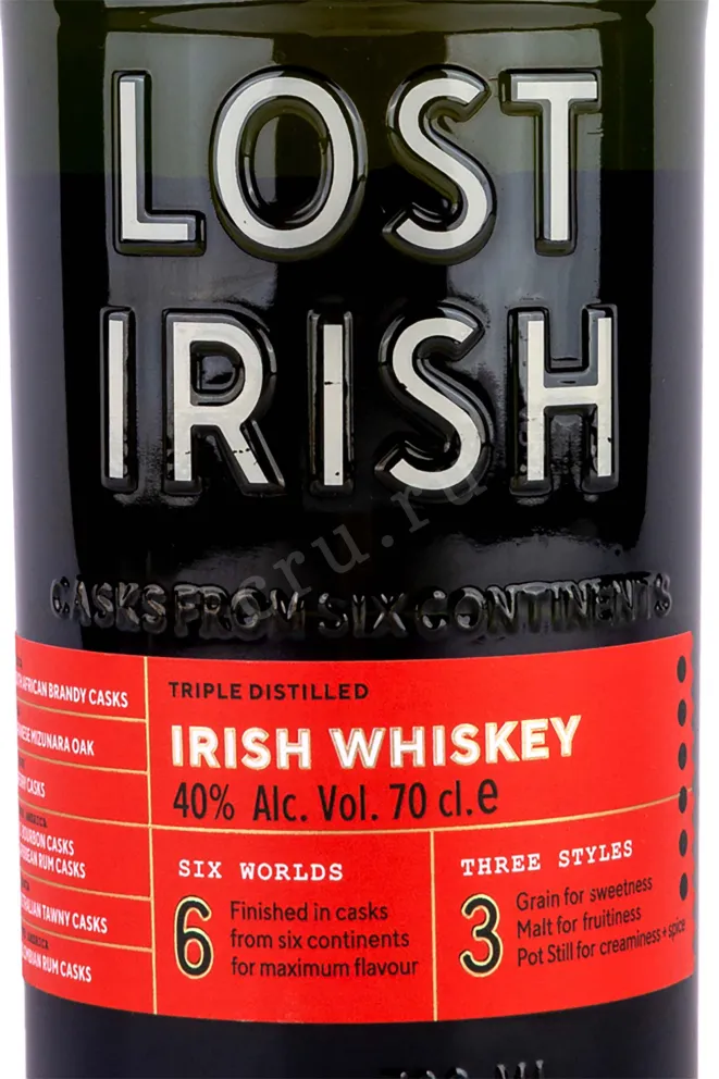 Этикетка Lost Irish 0.7 л