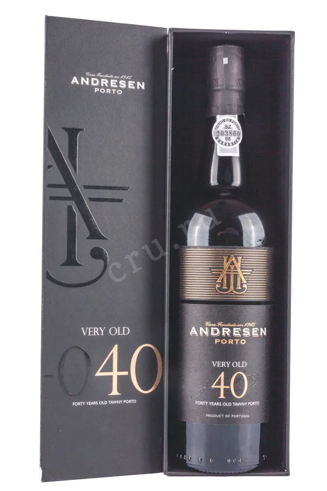 В подарочной коробке Andresen Porto Very Old 40 years old gift box 1982 0.75 л