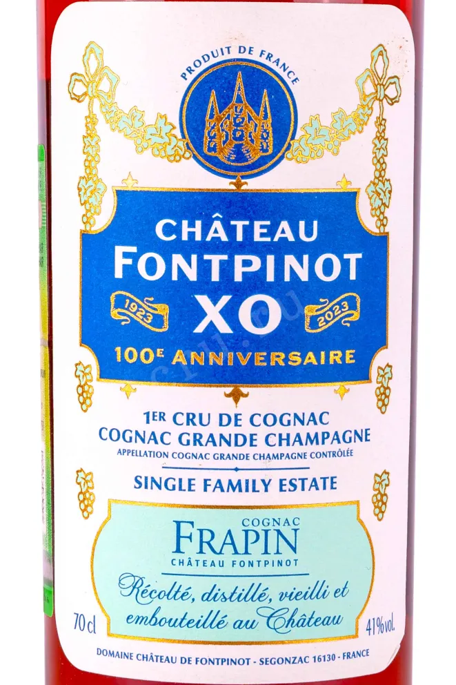 Коньяк Frapin Chateau de Fontpinot XO 100 Anniversaire in wooden box  0.7 л
