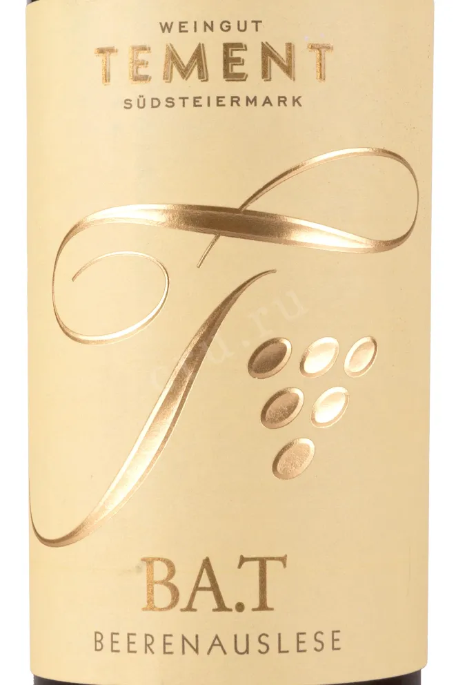 Этикетка Tement BA.T Beerenauslese 0,375 л