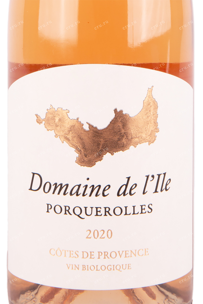 Этикетка вина Домен де л`Иль Кот де Прованс 2020 0.75