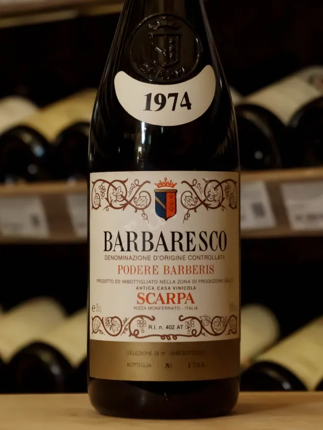 В магазине Крю Профи Scarpa Podere Barberis Barbaresco DOCG 1974 0.75 л