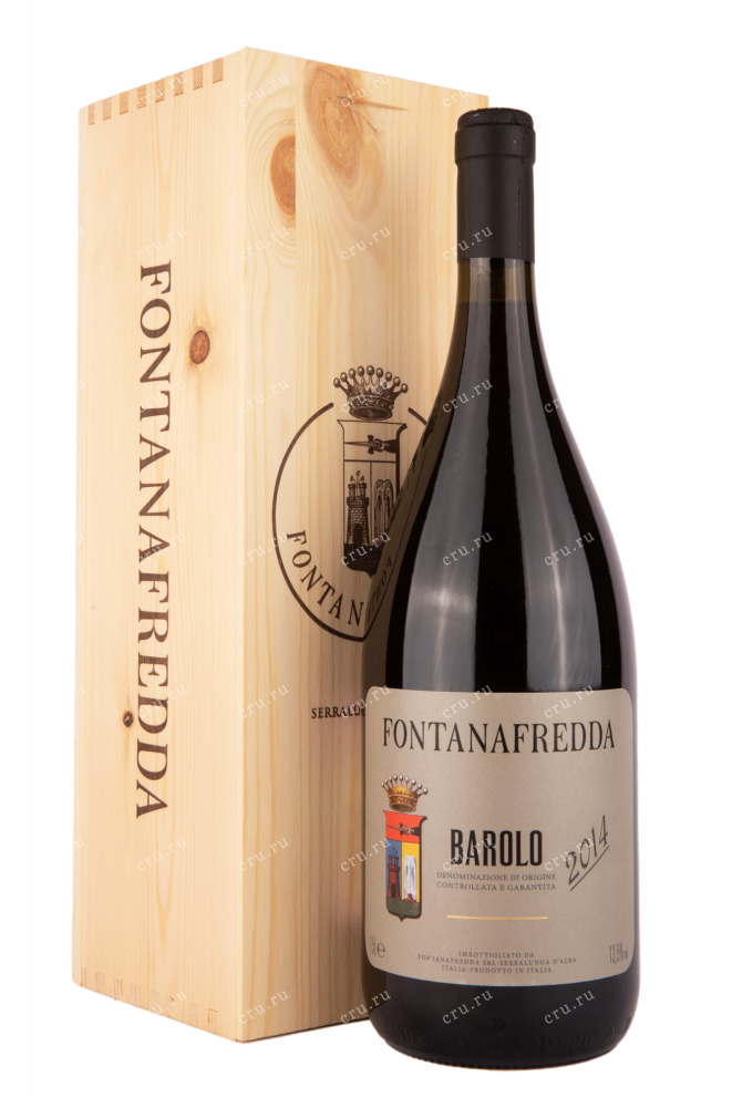 Вино Barolo Fontanafredda gift box 2014 1.5 л