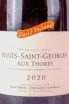 Этикетка David Duband Nuits-Saint-Georges Premier Cru Aux Thorey 0.75 л