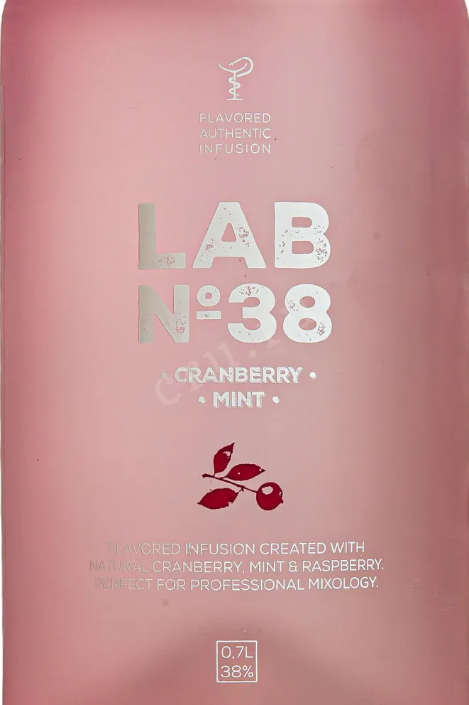 Этикетка LAB №38 Cranberry & Mint 0.7 л