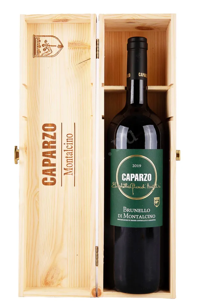 В деревянной коробке Caparzo Brunello di Montalcino 2019 1.5 л