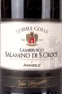 Этикетка Torre Colle Lambrusco Salamino di Santa Croce 0.75 л