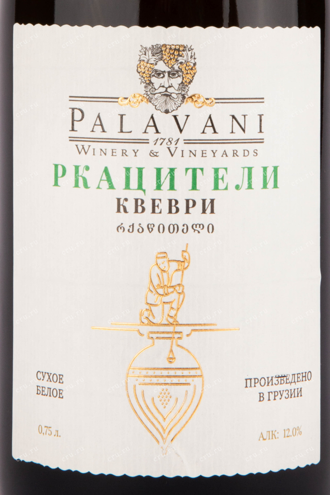 Вино Palavani Rkatsiteli Qvevri 2021 0.75 л