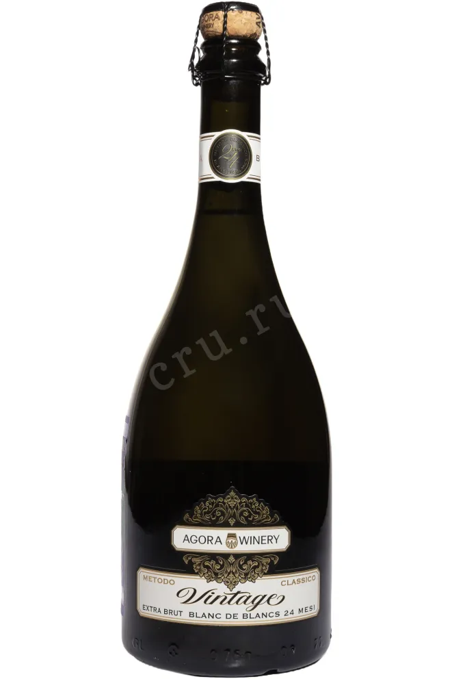 Игристое вино Агора Блан де Блан Винтаж 2022 0.75 л