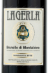 Этикетка вина La Gerla Brunello Di Montalcino 2015 0.75 л