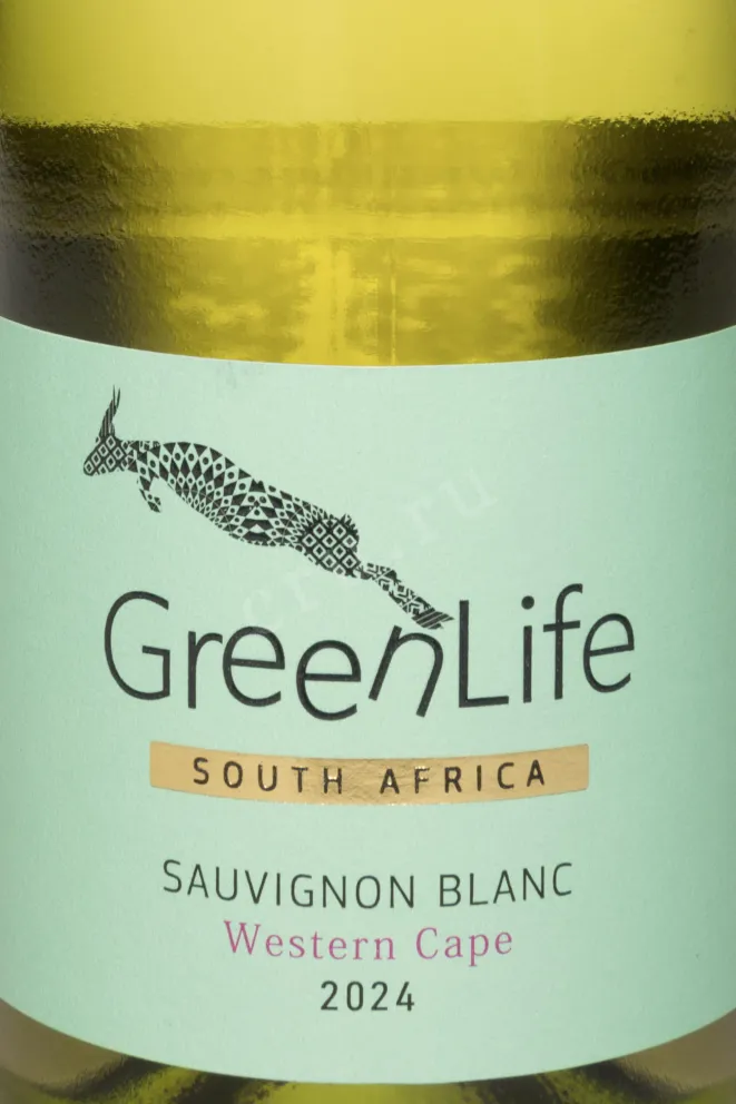 Этикетка GreenLife Sauvignon Blanc Western Cape 2024 0.75 л