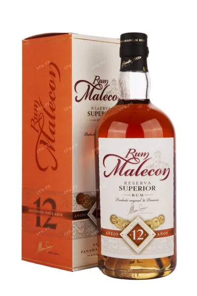 Ром Malecon Reserva Superior 12 years gift box  0.7 л