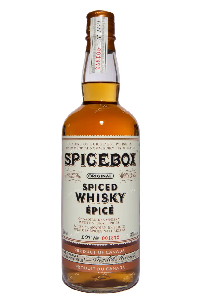 Бутылка Spicebox Original Spiced in gift box 0.75 л