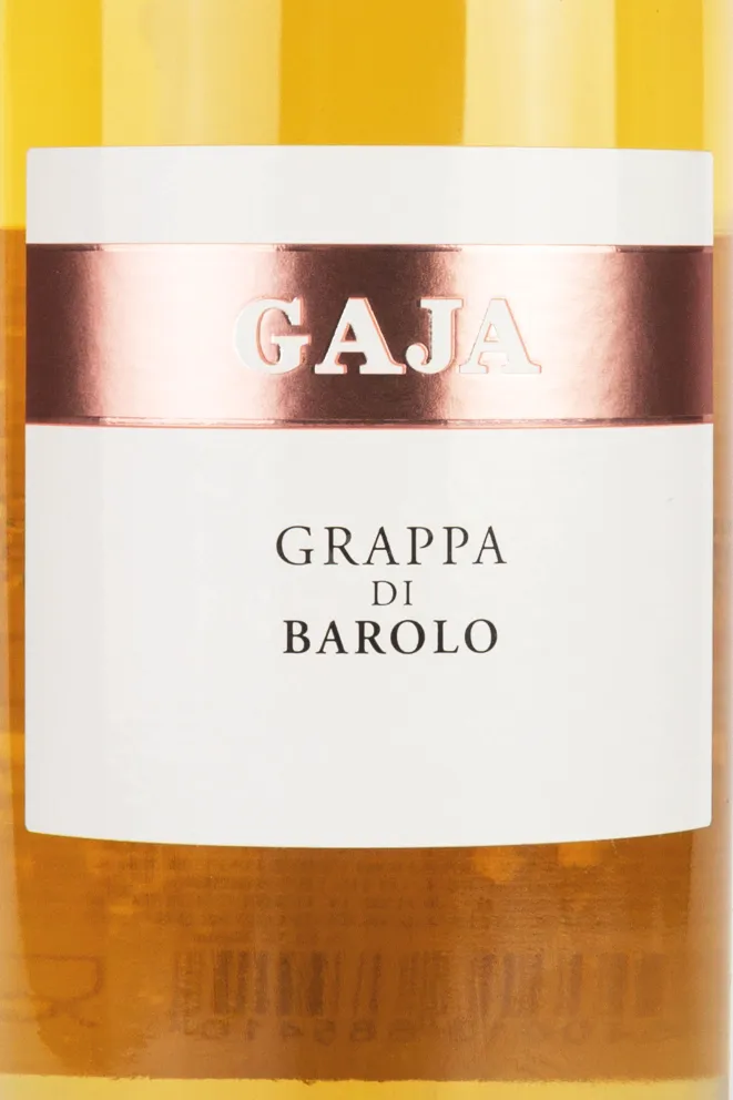 Этикетка Gaja Grappa di Barolo in tube 0.5 л